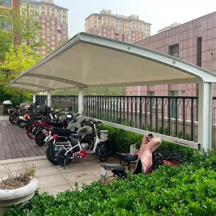 威宁膜结构电动车棚